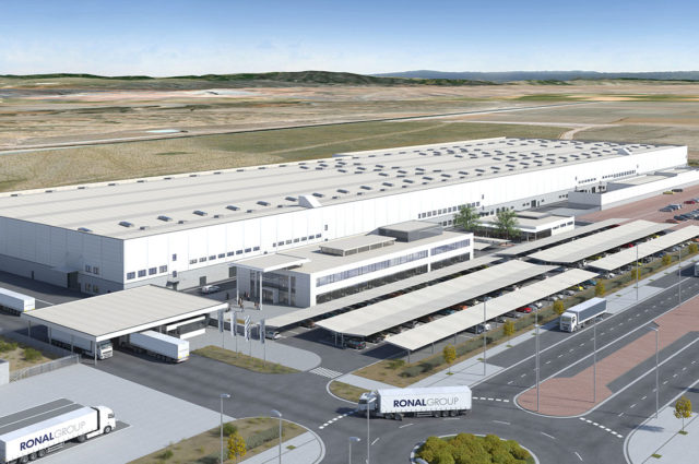 Spanien Teruel, new construction production facility